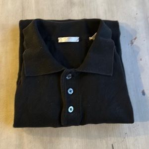 Halogen long sleeve polo shirt